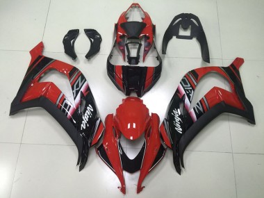 Abs 2016-2019 Black Red Ninja Kawasaki ZX10R Motorcycle Fairings Kit