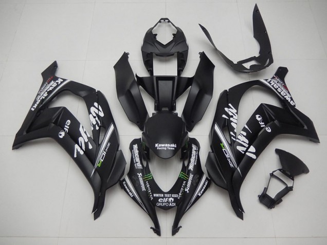 Abs 2016-2019 Black Reacing Team Ninja Kawasaki ZX10R Motorcycle Fairing Kits