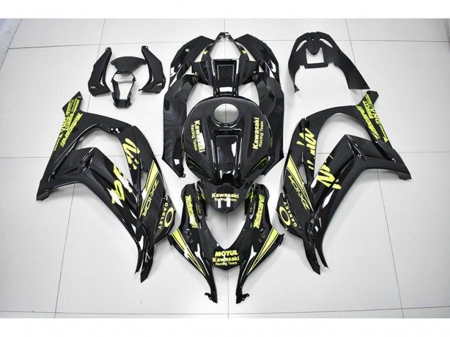 Abs 2016-2019 Black Yellow Reacing Team Ninja Kawasaki ZX10R Motorbike Fairing