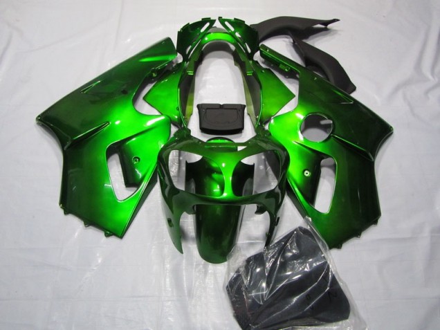 Abs 2000-2001 Green Kawasaki ZX12R Motorcycle Fairings Kit