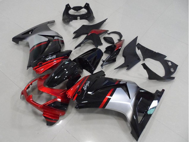 Abs 2008-2012 Black Orange Kawasaki ZX250R Motorbike Fairings