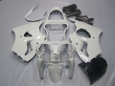 Abs 2000-2002 White Kawasaki ZX6R Bike Fairing Kit