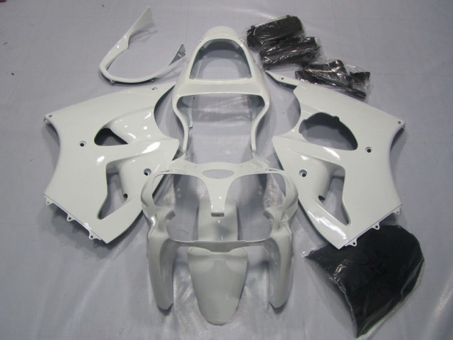 2000-2002 White Kawasaki ZX6R Bike Fairing Kit 2000-2002 White Kawasaki ZX6R Bike Fairing Kit