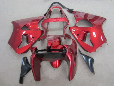 Abs 2000-2002 Red Kawasaki ZX6R Motorcyle Fairings