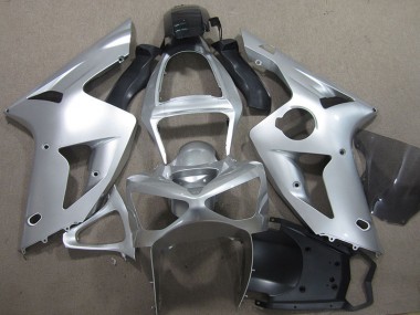 Abs 2003-2004 Silver Kawasaki ZX6R Motorcycle Fairings Kit