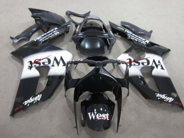 2003-2004 Black West Ninja 636 Kawasaki ZX6R Motorcylce Fairings
