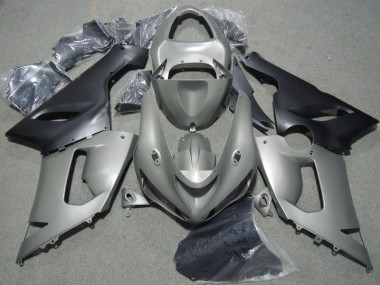 2005-2006 Grey Black Kawasaki ZX6R Motorcycle Bodywork