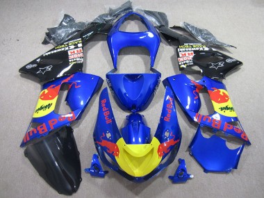 Abs 2005-2006 Blue Red Bull Ninja Kawasaki ZX6R Motorcycle Fairing Kit