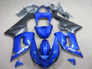 Abs 2005-2006 Blue White Ninja 636 Kawasaki ZX6R Motorcyle Fairings
