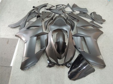 Abs 2007-2008 Black Kawasaki ZX6R Motorcycle Fairing Kit