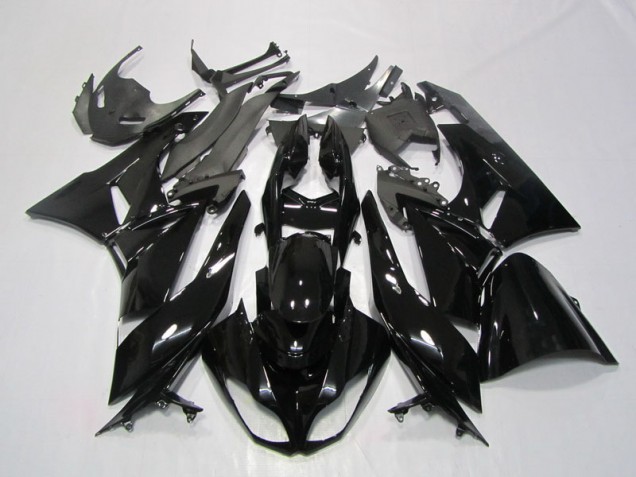 2009-2012 Black Kawasaki ZX6R Motorcycle Fairings