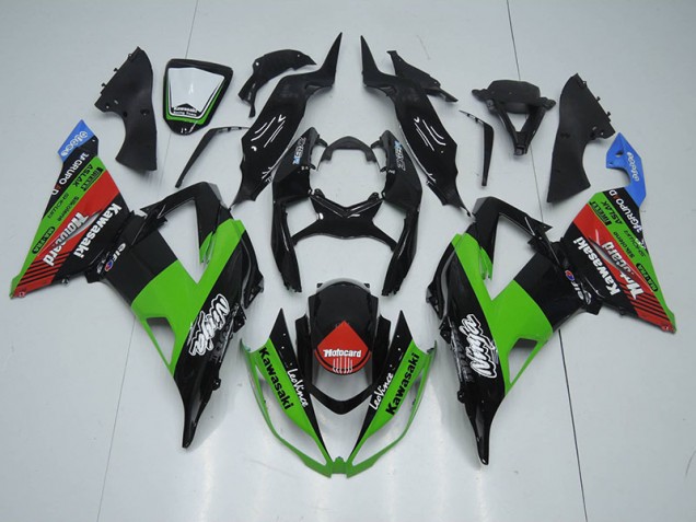 2013-2018 Black Green Red Motocard Kawasaki ZX6R Motorcycle Fairing Kit 2013-2018 Black Green Red Motocard Kawasaki ZX6R Motorcycle Fairing Kit