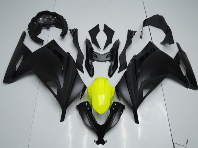 Abs 2013-2016 Black Yellow Kawasaki ZX300R Replacement Motorcycle Fairings