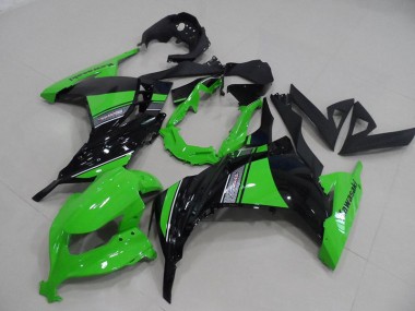 Abs 2013-2016 Black Green Kawasaki ZX300R Moto Fairings