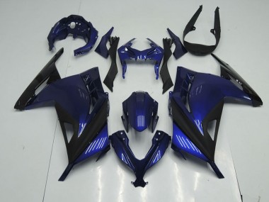 Abs 2013-2016 Blue Black Kawasaki ZX300R Motorcyle Fairings