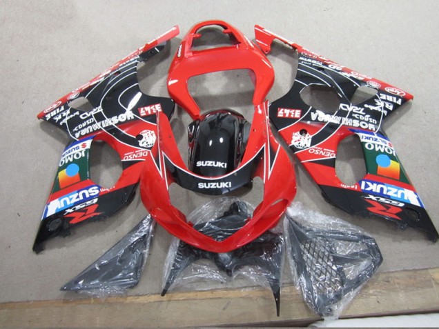 Abs 2000-2002 Red Black Denso Suzuki GSXR1000 Motorcyle Fairings