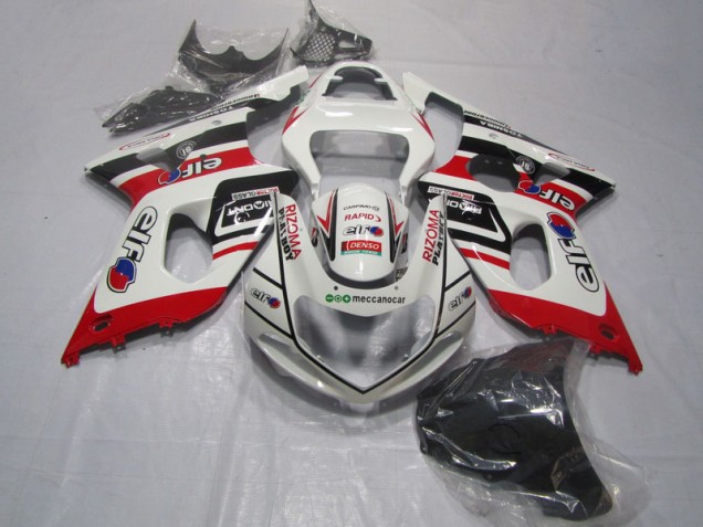 2000-2002 White Red Rizoma Playboy Suzuki GSXR1000 Motorcylce Fairings