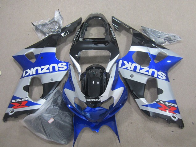 2000-2002 Blue White Decal Suzuki GSXR1000 Motorcycle Fairings 2000-2002 Blue White Decal Suzuki GSXR1000 Motorcycle Fairings
