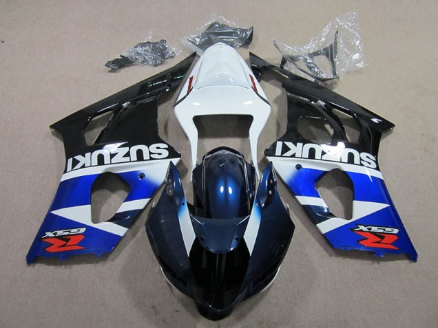 2003-2004 Blue White Decal Suzuki GSXR1000 Bike Fairings