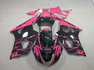 Abs 2003-2004 Pink Black Suzuki GSXR1000 Bike Fairing Kit