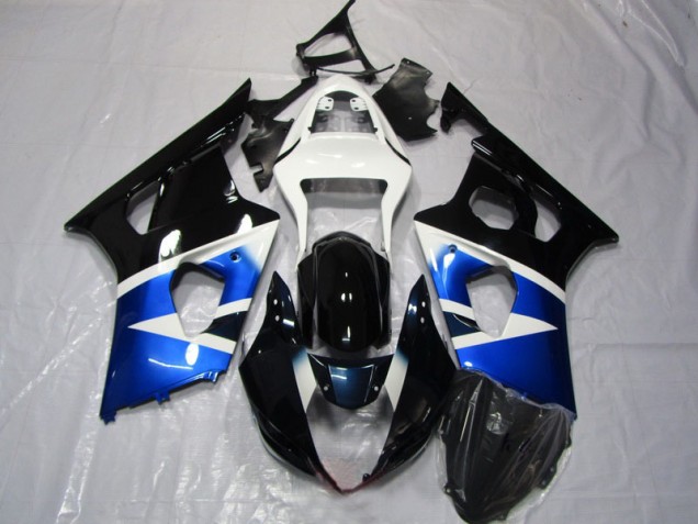 Abs 2003-2004 Blue White Suzuki GSXR1000 Replacement Fairings