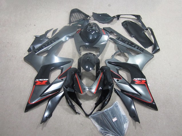 Abs 2005-2006 Black Red Suzuki GSXR1000 Motorcycle Fairings Kit