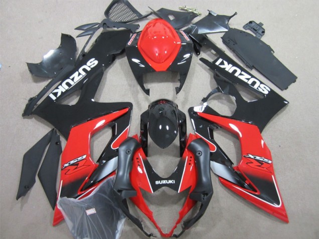 2005-2006 Black Red Suzuki GSXR1000 Motorcycle Fairings