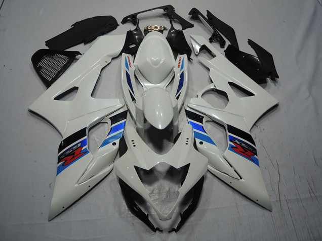 2007-2008 White Blue Suzuki GSXR1000 Bike Fairings