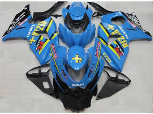 Abs 2009-2016 Blue Rizla Hopper Suzuki GSXR1000 Bike Fairings