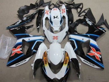 Abs 2009-2016 White Blue Brux Dark Dog Suzuki GSXR1000 Motorbike Fairing Kits