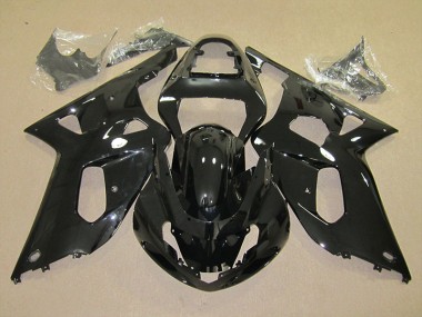 Abs 2001-2003 Black Suzuki GSXR600 Motorcycle Fairings Kit