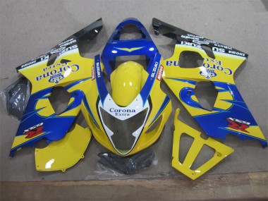 Abs 2004-2005 Yellow Blue Corona Extra Suzuki GSXR600 Motorcycle Fairings