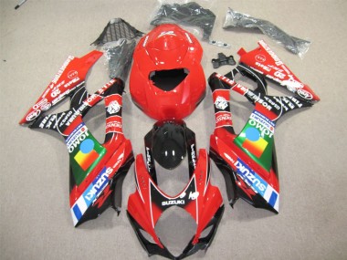 Abs 2004-2005 Red Black Suzuki GSXR600 Motorcycle Fairing Kit