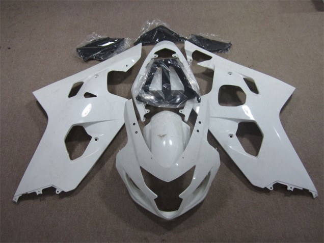2004-2005 White Suzuki GSXR600 Bike Fairings 2004-2005 White Suzuki GSXR600 Bike Fairings