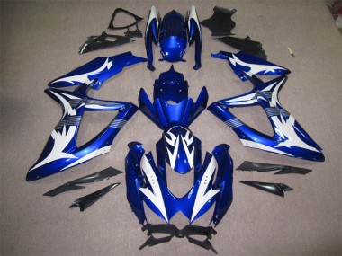 Abs 2008-2010 Blue White Suzuki GSXR600 Motorcycle Bodywork