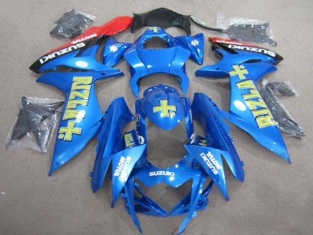 2011-2021 Blue Yellow Rizla Suzuki GSXR600 Motorcylce Fairings