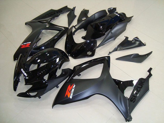 Abs 2006-2007 Matte Black Suzuki GSXR750 Motorcycle Fairings