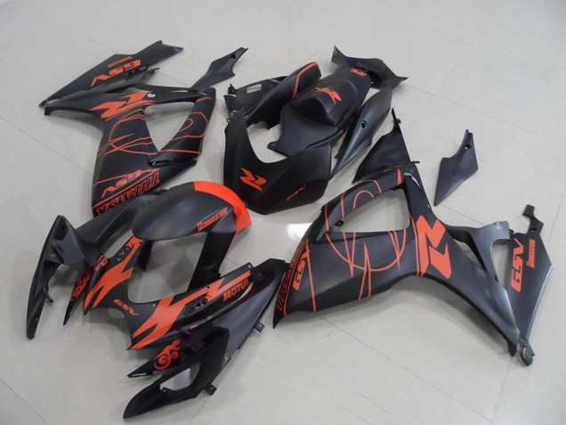 Abs 2006-2007 Black Red Suzuki GSXR750 Motorcycle Replacement Fairings