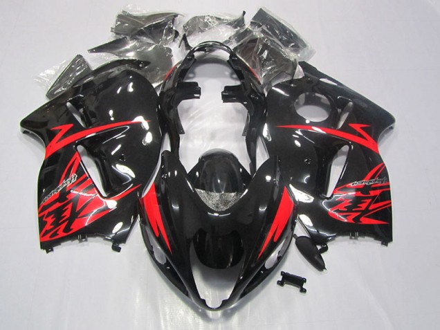 Abs 1996-2007 Black Red Suzuki GSXR1300 Hayabusa Motorbike Fairing Kits