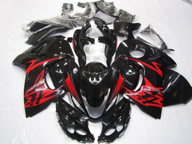 Abs 2008-2019 Black Red Suzuki GSXR1300 Hayabusa Bike Fairing Kit