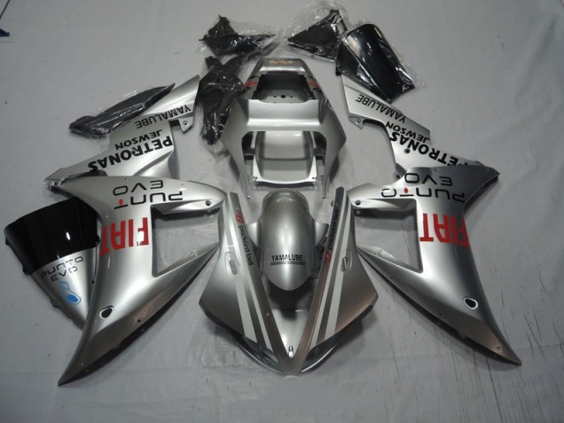 Abs 2002-2003 Silver Fiat Yamaha YZF R1 Replacement Fairings