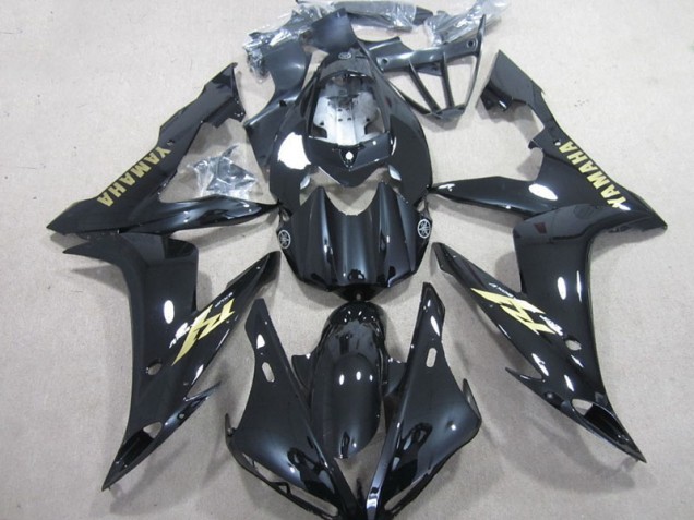 2004-2006 Black White Gold Decal Yamaha YZF R1 Motorcycle Fairing Kit 2004-2006 Black White Gold Decal Yamaha YZF R1 Motorcycle Fairing Kit