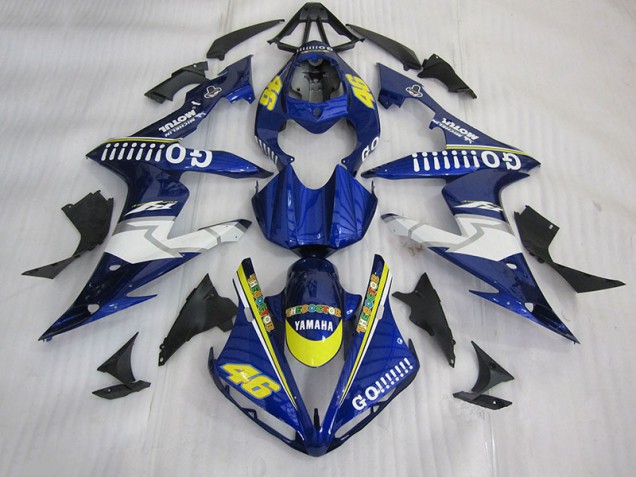 2004-2006 Blue Go!!!!!!! 46 Yamaha YZF R1 Motorcycle Bodywork 2004-2006 Blue Go!!!!!!! 46 Yamaha YZF R1 Motorcycle Bodywork