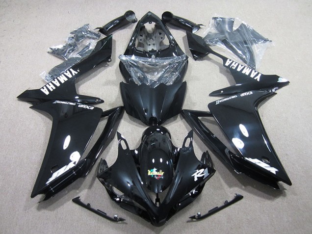 2007-2008 Black White Decal Yamaha YZF R1 Motorcycle Fairing Kits 2007-2008 Black White Decal Yamaha YZF R1 Motorcycle Fairing Kits