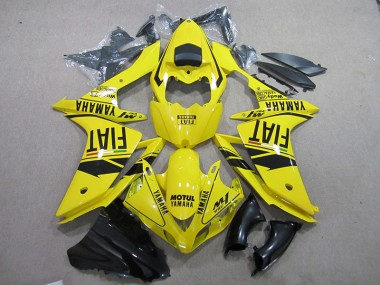 2007-2008 Yellow Black Motul Fiat Yamaha YZF R1 Motorcycle Fairing