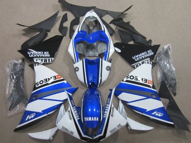 Abs 2009-2011 Blue White Yamaha YZF R1 Motorcycle Fairing