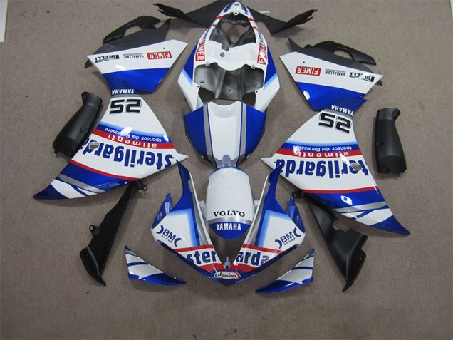 2012-2014 White Blue Volvo Sterilgarda 25 Yamaha YZF R1 Motorcycle Fairings Kit 2012-2014 White Blue Volvo Sterilgarda 25 Yamaha YZF R1 Motorcycle Fairings Kit