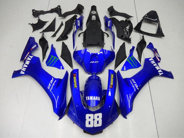 Abs 2015-2019 Blue Monster 88 Yamaha YZF R1 Motorcycle Fairings