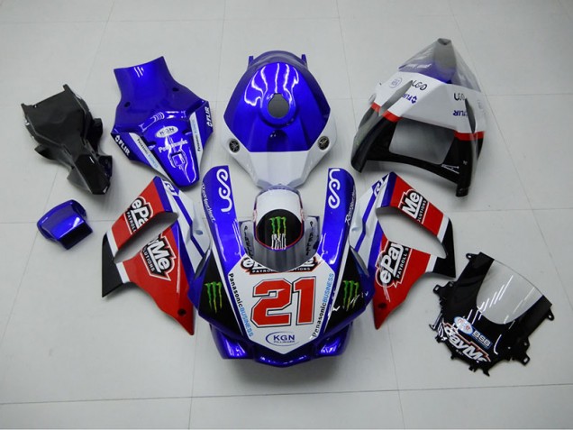 2015-2019 Blue Red KGN 21 Yamaha YZF R1 Motorbike Fairing 2015-2019 Blue Red KGN 21 Yamaha YZF R1 Motorbike Fairing