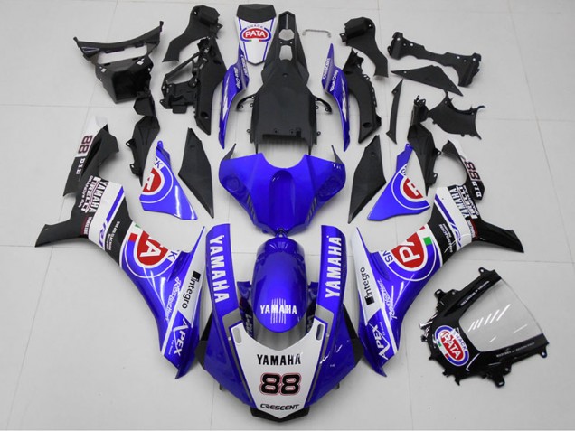 2015-2019 Blue PATA 88 Yamaha YZF R1 Bike Fairing Kit 2015-2019 Blue PATA 88 Yamaha YZF R1 Bike Fairing Kit